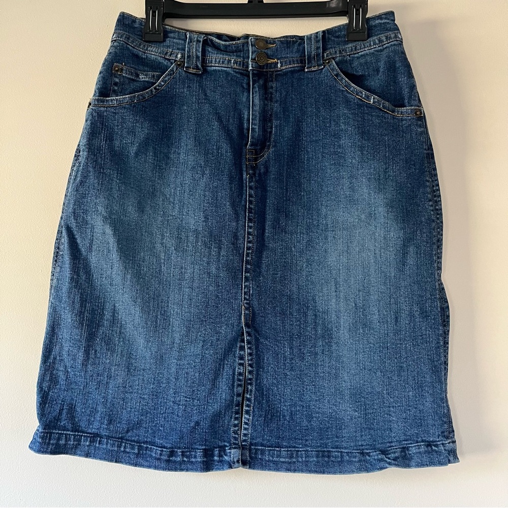 St. John’s Bay Medium-Wash Denim Skirt